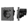 Механизм розетки с USB зарядкой SCT-TENDO-MUAC-SFPL-GR (230V, 16A) (Arlight, -)
