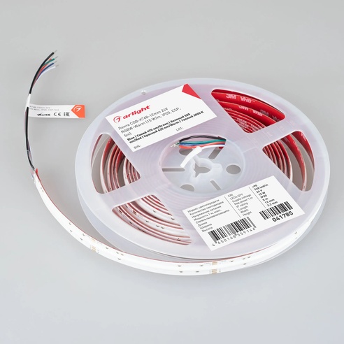 Лента светодиодная COB-X768-12mm 24V RGBW-Warm (15 W/m, IP20, CSP, 5m) (Arlight, 5 лет)