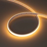 Лента светодиодная герметичная MOONLIGHT-TOP-X320-11x7mm 24V Warm2300 (10 W/m, IP65, CSP, 5m, wire x2) (Arlight, Силикон)