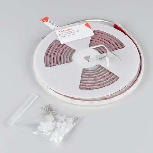 Лента герметичная RTW-PS-A240-12mm 24V Warm2400 (19 W/m, IP67, 5m) (Arlight, CRI>90)
