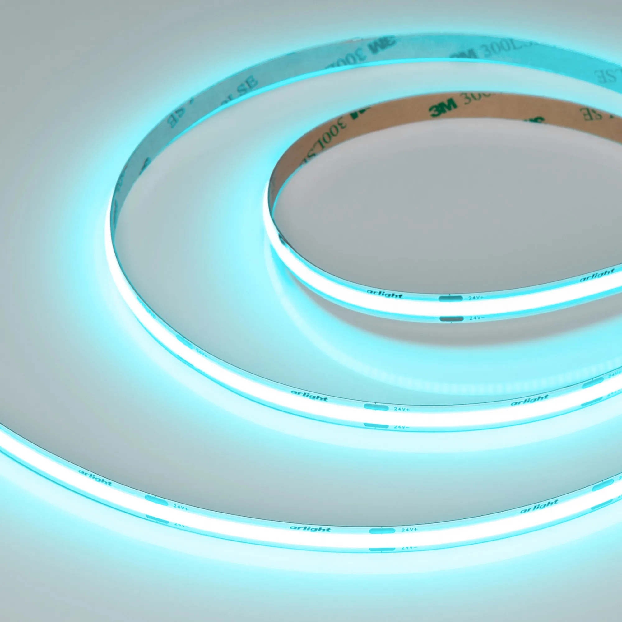 Лента светодиодная COB-X480-8mm 24V Mint Blue (8 W/m, IP20, 5m) (Arlight, -) - изображение товара