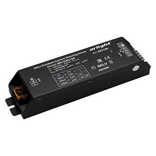 Блок питания ARJ-DALI-60 (60W, 1050/1200/1400mA, DALI, PFC) (Arlight, IP20 Металл, 2 года) - изображение товара