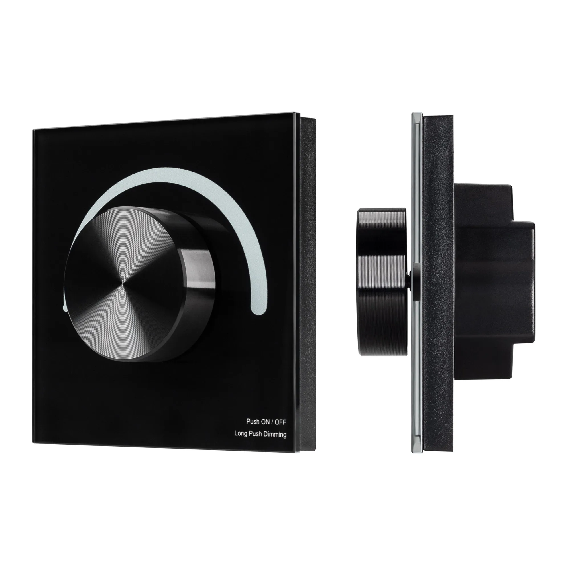 Панель SMART-P1-DIM-G-IN Black (3V, Rotary, 2.4G) (Arlight, IP20 Пластик, 5 лет) - изображение товара