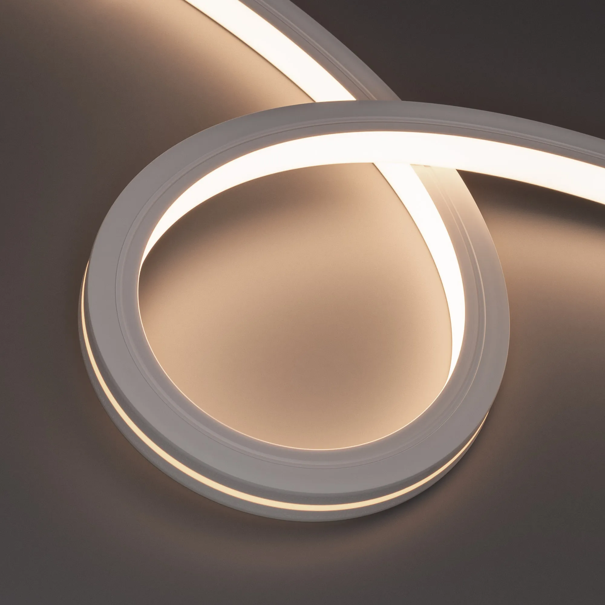 Лента светодиодная герметичная MOONLIGHT-TOP-X280-20x20mm 24V Warm3500 (10 W/m, IP67, 15m, wire x1) (Arlight, Вывод боковой, 5 лет) - изображение товара