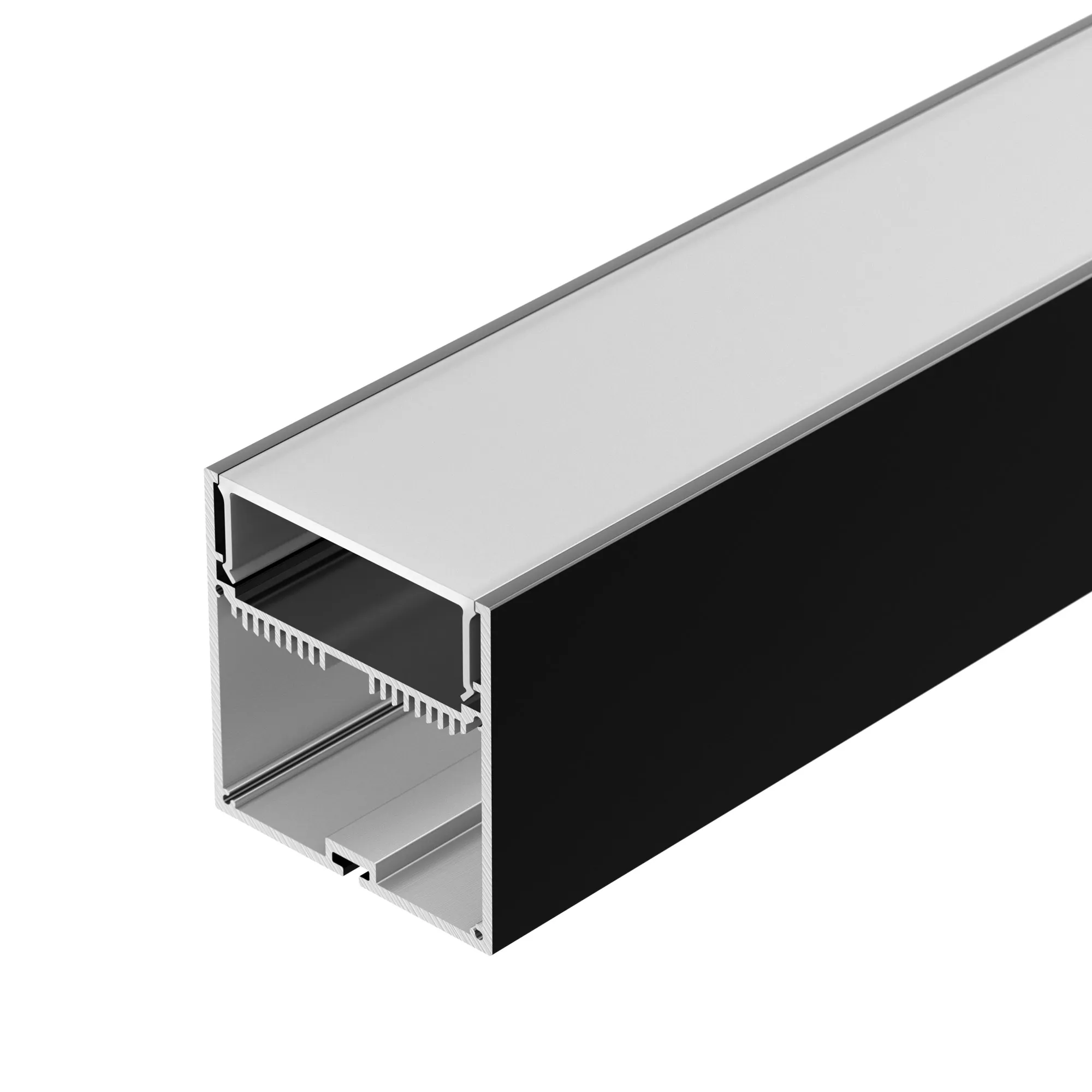 Профиль с экраном SL-LINE-7477-2500 BLACK+OPAL (Arlight, Алюминий) - изображение товара
