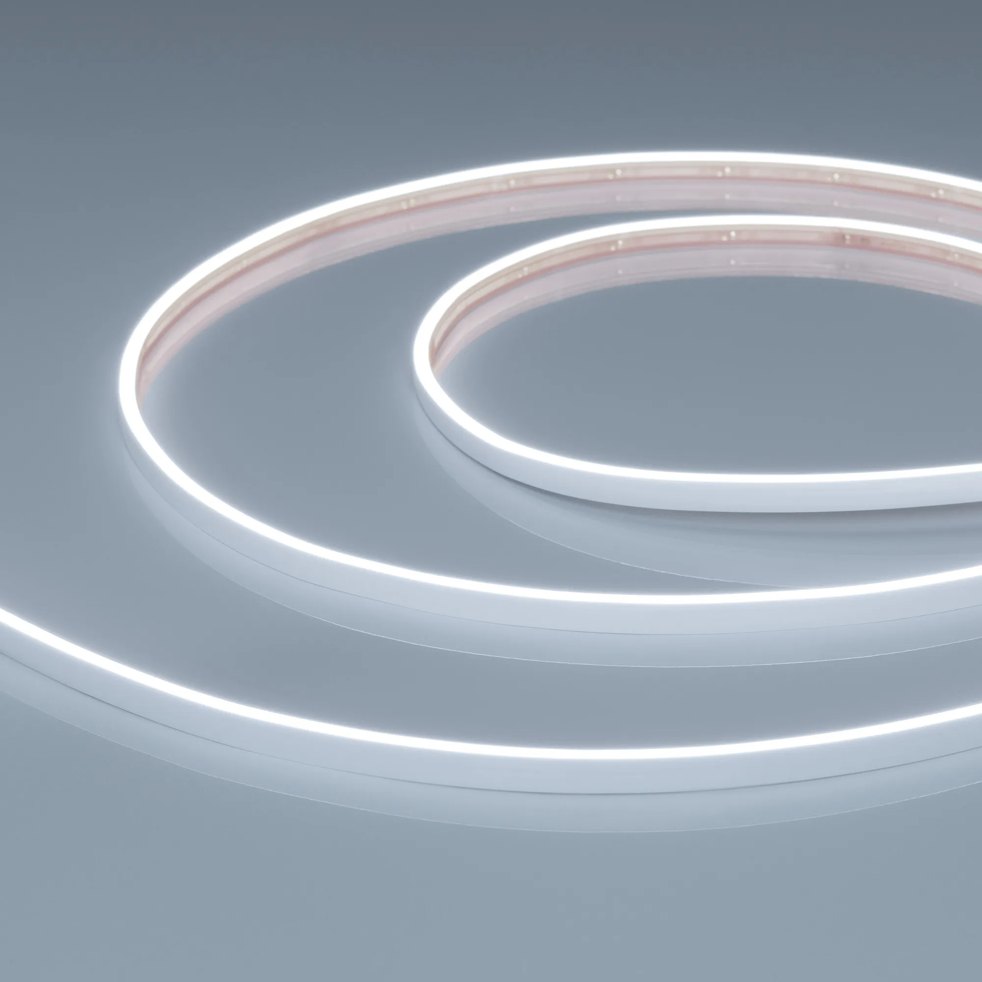 Лента герметичная VELA-M240-2.5x6mm 24V White6000 (5 W/m, IP65, 5m) (Arlight, узкая) - изображение товара