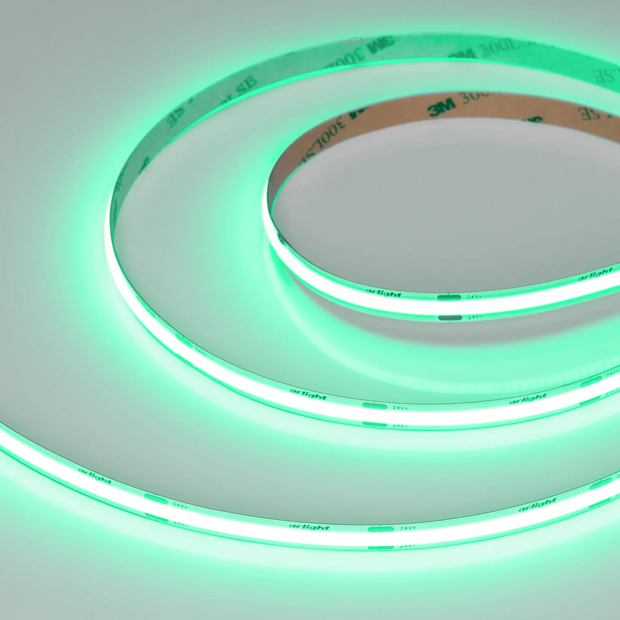 Лента светодиодная COB-X480-8mm 24V Green (8 W/m, IP20, 5m) (Arlight, -) - изображение товара