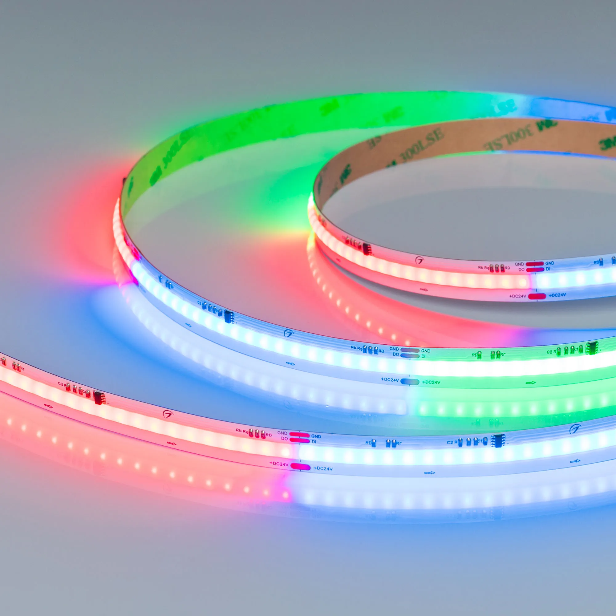 Лента SPI-COB-X630-12mm 24V RGB-PX63 (11 W/m, IP20, 5m) (Arlight, -) - изображение товара