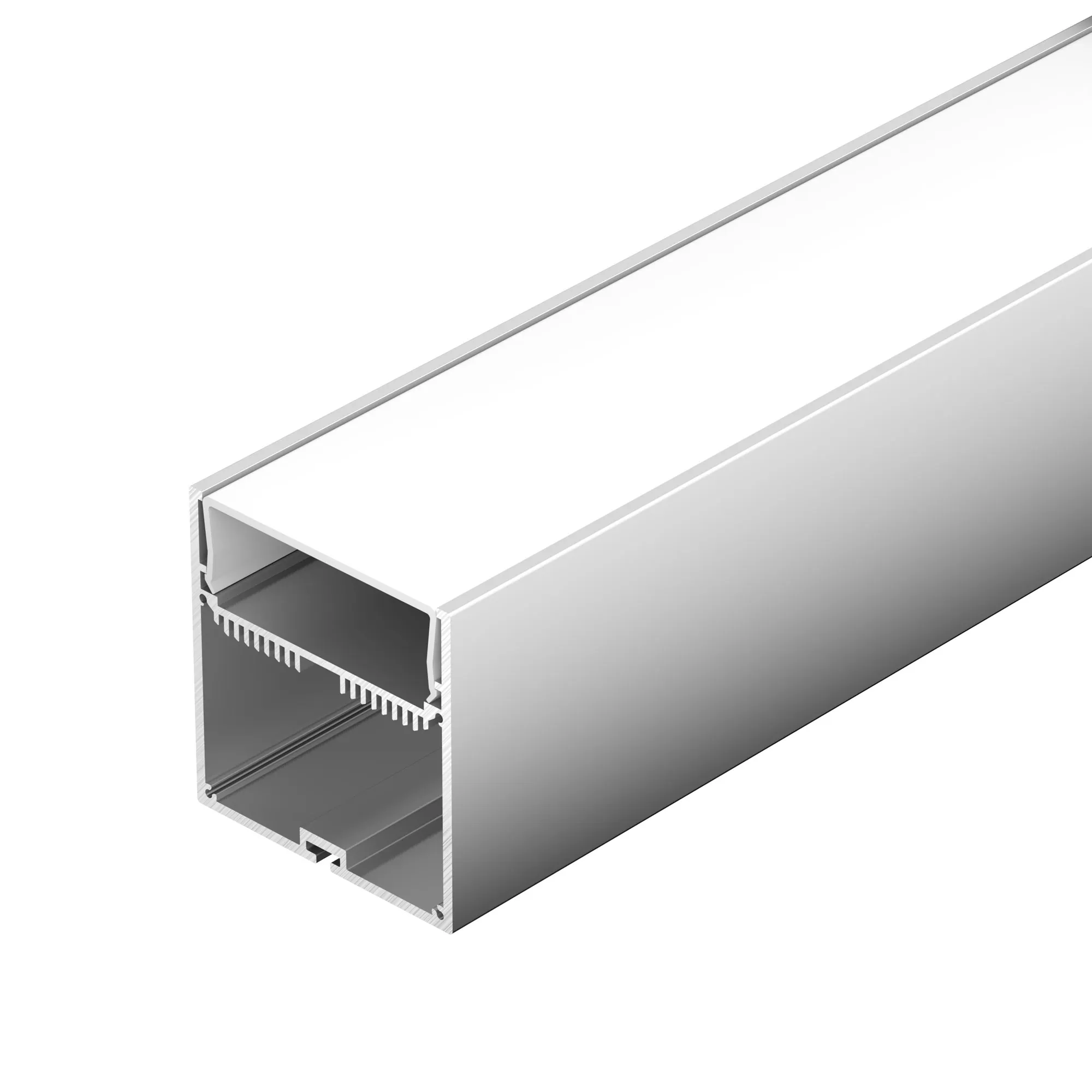 Профиль с экраном SL-LINE-7477-2500 ANOD+OPAL (Arlight, Алюминий)